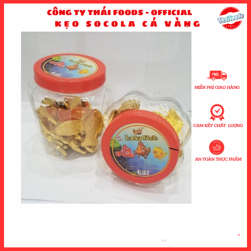 Kẹo Socola hình cá vàng/ cá chép hóa rồng / Thái Foods