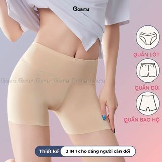 Quần mặc váy GOMTAT đúc su, quần lót mặc váy chất su mềm ôm body nâng đẩy vùng mông - GOM-8204
