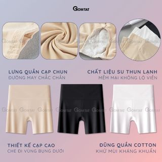 Quần mặc váy GOMTAT đúc su, quần lót mặc váy chất su mềm ôm body nâng đẩy vùng mông - GOM-8204