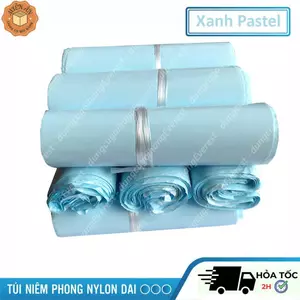 Túi gói hàng niêm phong, túi Pe màu Xanh Pastel, Xanh Nude Baby lớp keo dán siêu tiện lợi, hàng có sẵn nhiều size