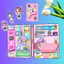 Ngôi nhà 3 cô bé đáng yêu Melody, Kuromi, Cinamoroll Đồ chơi giấy ngôi nhà búp bê của cô gái ngôi sao