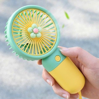 QUẠT SẠC ĐIỆN MINI CẦM TAY CÓ DÂY