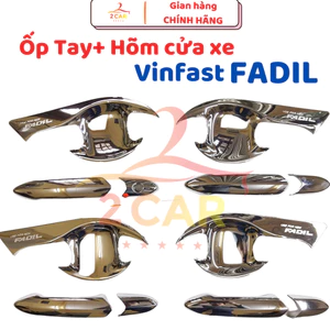Ốp tay nắm cửa, hõm cửa xe Vinfast Fadil 2019- 2021, 2022, 2023,2024 mạ crom cao cấp