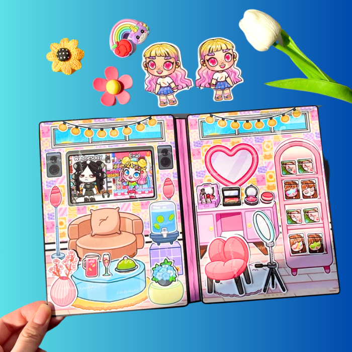 (Mới) Ngôi nhà cô bé tóc xoăn trong thế giới Avatar World - Búp bê giấy Avatar World