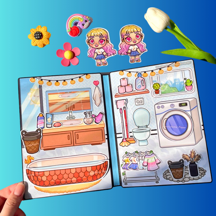 (Mới) Ngôi nhà cô bé tóc xoăn trong thế giới Avatar World - Búp bê giấy Avatar World