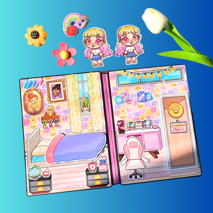 (Mới) Ngôi nhà cô bé tóc xoăn trong thế giới Avatar World - Búp bê giấy Avatar World