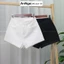 Quần short jean nữ co giãn trắng lật lai cá tính, chất jean cotton co giãn ôm body Anngo - AT489