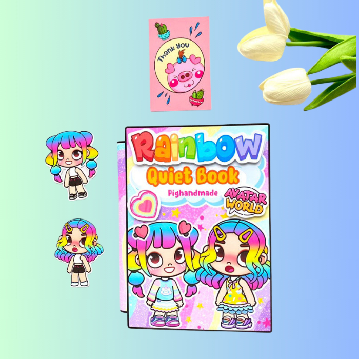 (Mới) Ngôi nhà cầu vồng trong thế giới Avatar world - Búp bê giấy kuromi và avatar world