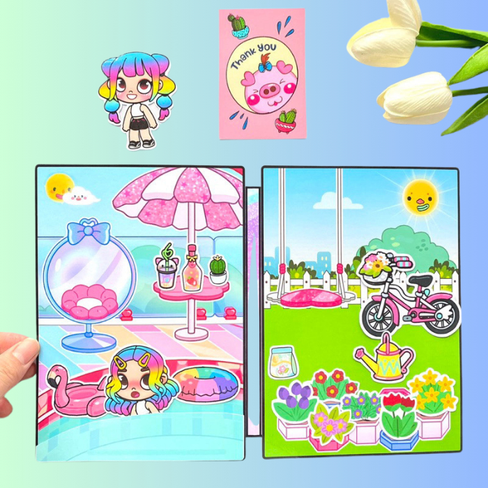 (Mới) Ngôi nhà cầu vồng trong thế giới Avatar world - Búp bê giấy kuromi và avatar world
