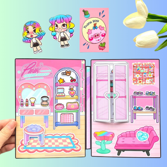 (Mới) Ngôi nhà cầu vồng trong thế giới Avatar world - Búp bê giấy kuromi và avatar world