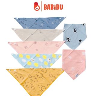 Set 3 khăn yếm tam giác giữ ấm cổ cho bé kích thước 40x29x29cm