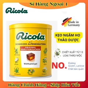 Kẹo ngậm thảo dược Ricola Original Đức viên giảm ho, khàn giọng - Hàng nội địa Đức