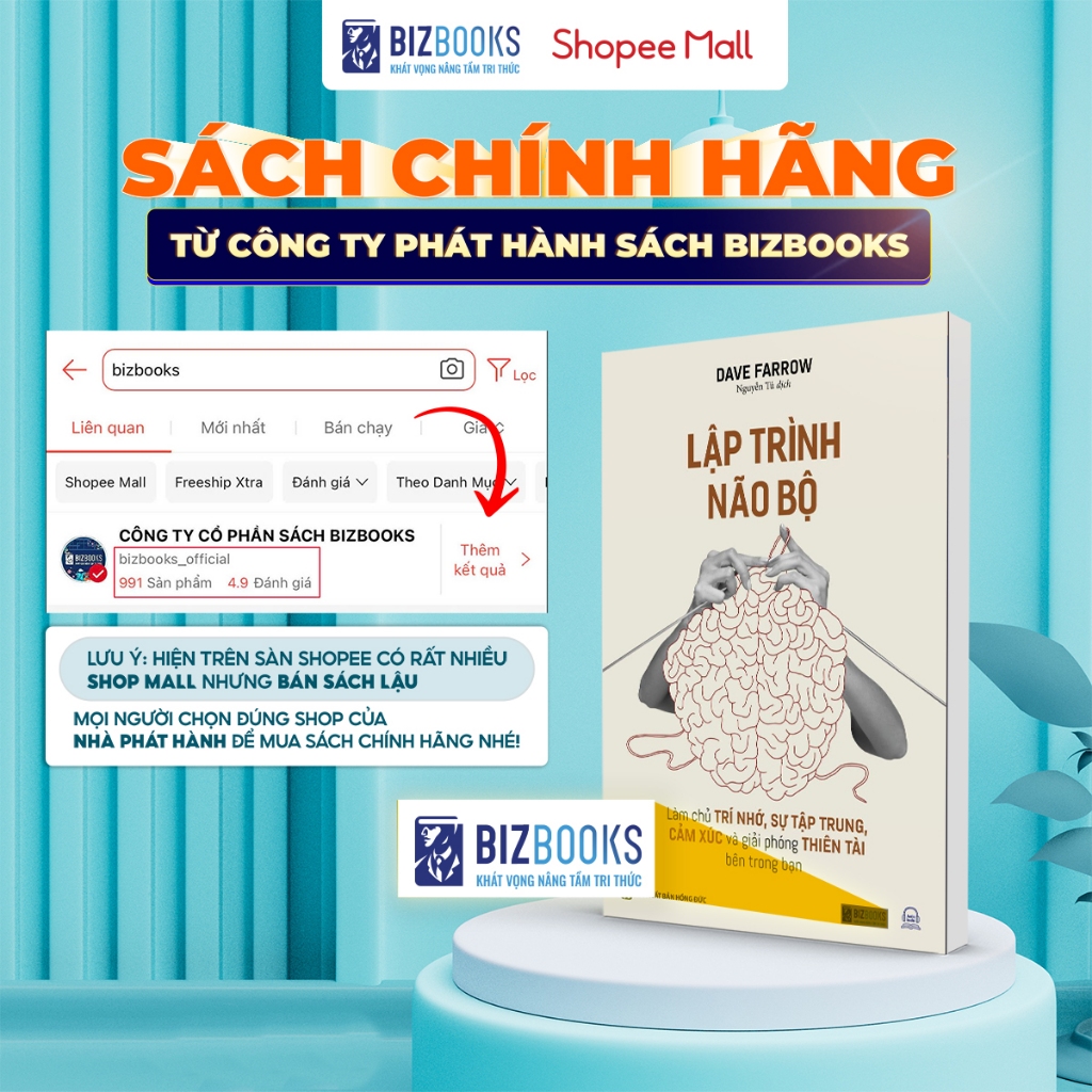 Sách Lập Trình Não Bộ: Làm Chủ Trí Nhớ, Sự Tập Trung, Cảm Xúc Và Giải Phóng Thiên Tài Bên Trong Bạn - Bizbooks