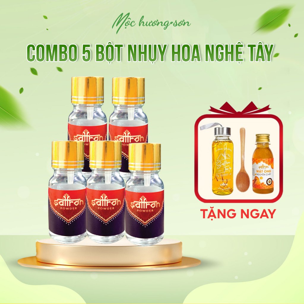 Combo 5 bột Nhụy Hoa Nghệ Tây SAFFRON BAHRAMAN 1Gr | Shopee Việt Nam