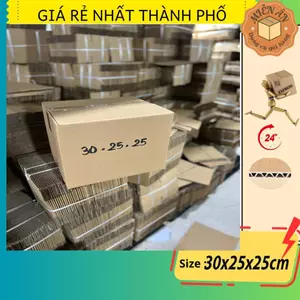 Hộp giấy P86 size 30x24x24 cm, thùng carton gói hàng Everest
