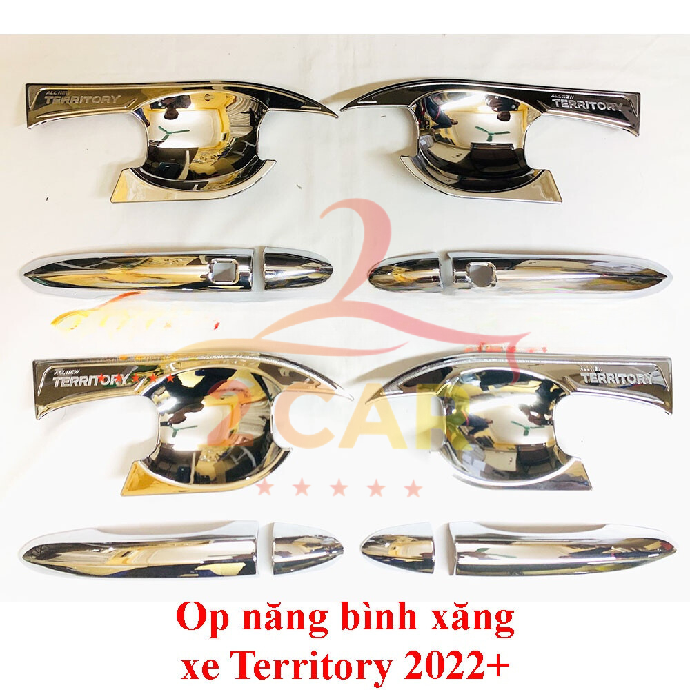 Ốp tay nắm, hõm cửa xe Ford Territory 2022 - 2026 mạ Crom cao cấp