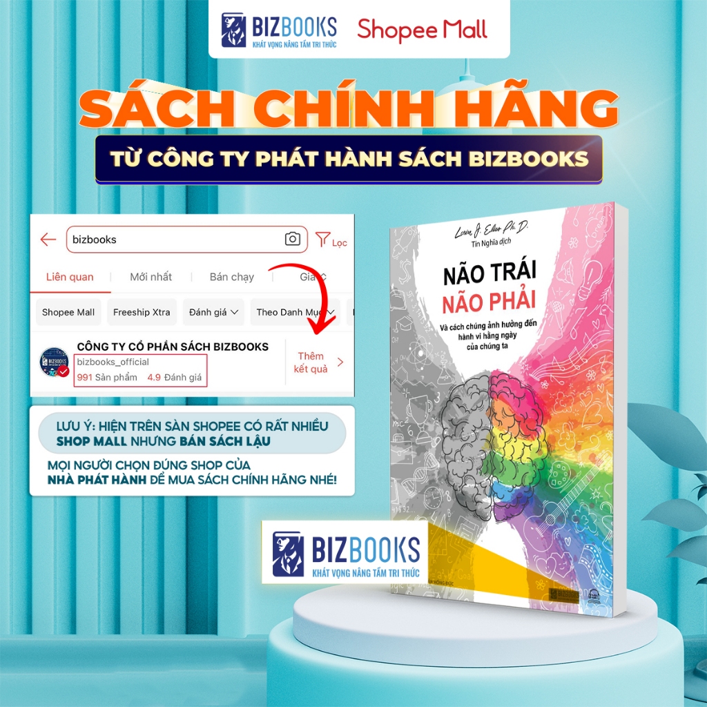 Sách Não Trái Não Phải Và Cách Chúng Ảnh Hưởng Đến Hành Vi Hàng Ngày Của Chúng Ta - Bizbooks