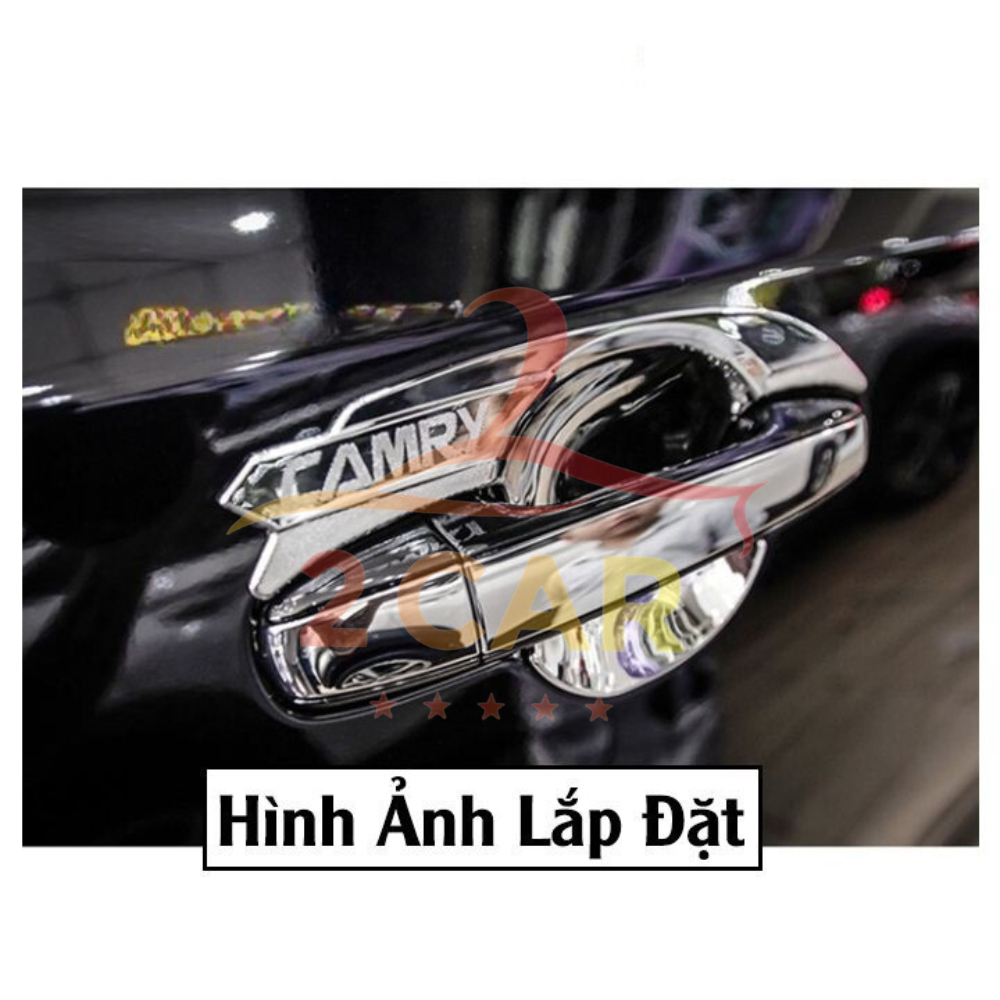 Ốp Tay nắm, Hõm Cửa Xe Camry 2013 2014 2015 2016 2017 2018 mạ crom cao cấp