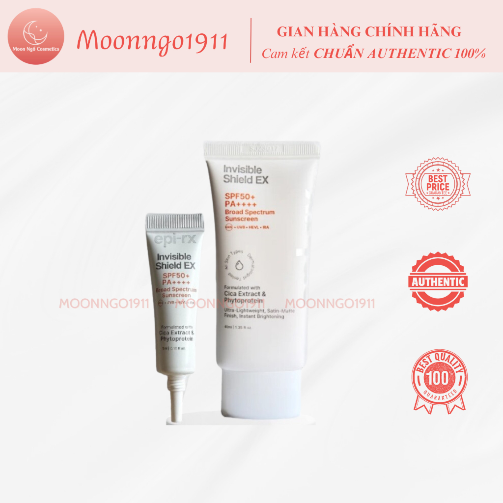 [HÀNG CÔNG TY] Kem Chống Nắng Epi-Rx Invisible Shield EX (40ml + 5ml ...