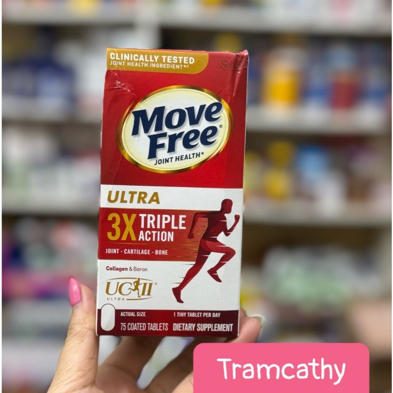 Viên khớp Move free Ultra 75 viên của Mỹ bổ xung collagen tuýp II ...