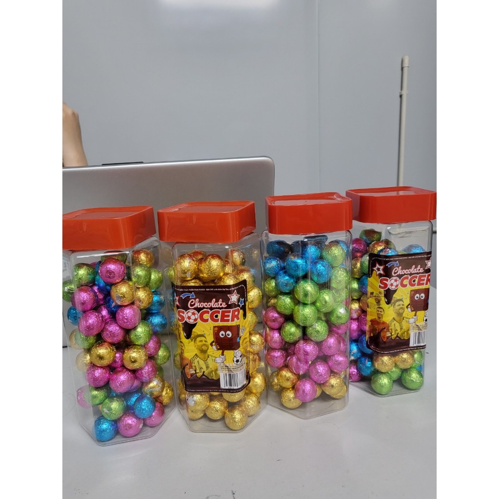 Socola bóng / Chocola soccer lọ 80 viên/ túi 1kg/ Thái Foods