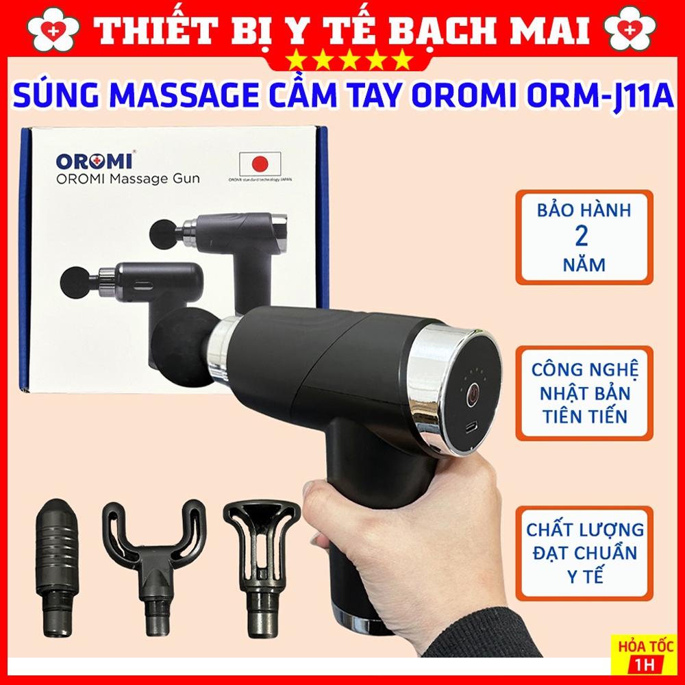 Product image Súng Massage Cầm Tay OROMI ORM-J11A - Giảm Đau Cơ Bắp, Mát Xa Toàn Thân
