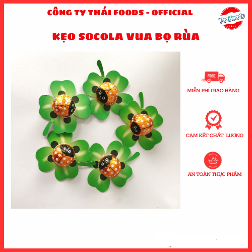 KẸO SOCOLA VUA BỌ RÙA THƯƠNG HIỆU THÁI FOOD/TÚI 1KG/300GR/150GR/LỌ 32C