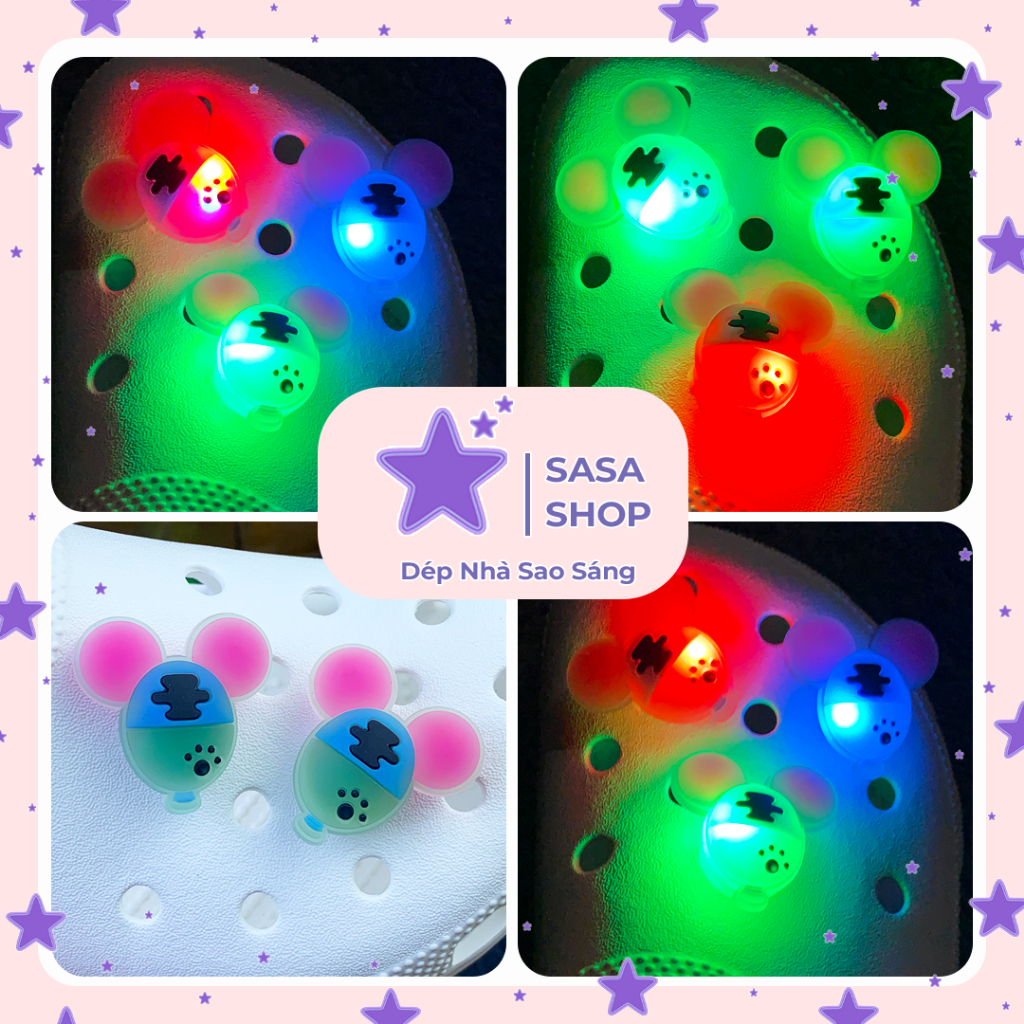 Sticker, Jibbitz Đèn Led Nhấp Nháy Gắn Dép Cross, Dép Sục Cực Đẹp, Nổi ...