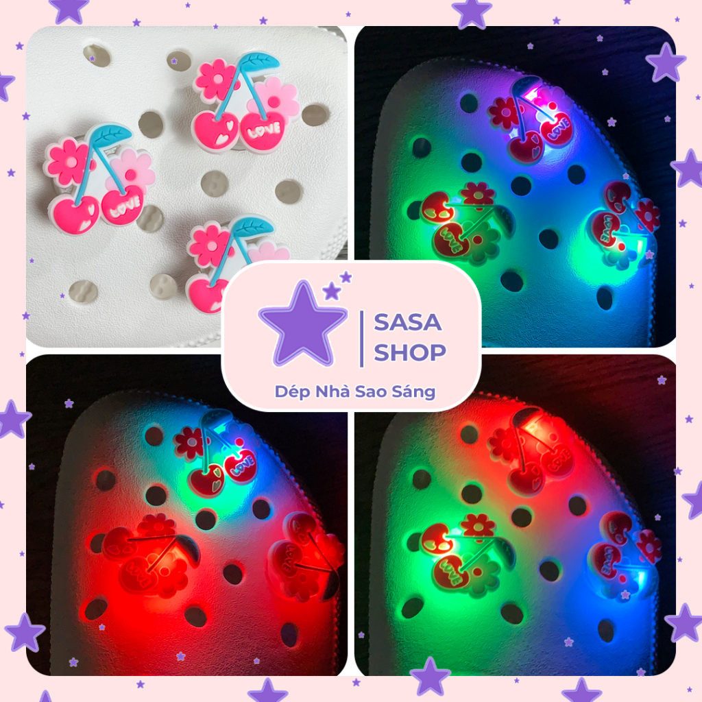 Sticker, Jibbitz Đèn Led Nhấp Nháy Gắn Dép Cross, Dép Sục Cực Đẹp, Nổi ...