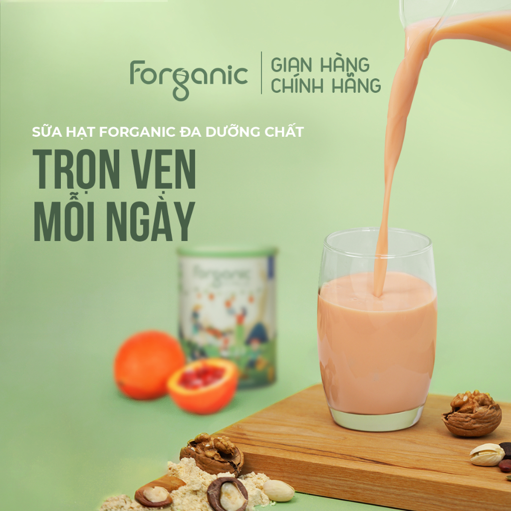 Ảnh COMBO TRẢI NGHIỆM - Sữa hạt Forganic Đa Dưỡng Chất (30gx2 gói) và Bữa Ăn Thay Thế (30x2 gói) 1