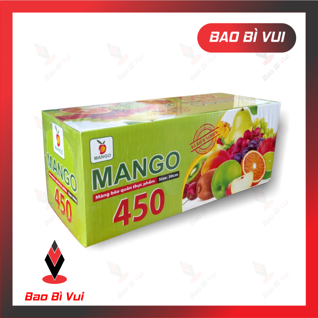 Màng bọc thực phẩm 450 x 30cm MANGO - HÀNG CAO CẤP