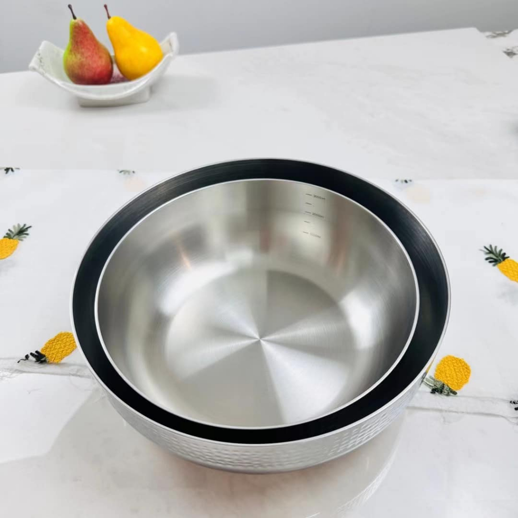 Tô Trộn Âu Trộn Tô Inox Cao Cấp Họa Tiết Chạm Khắc NN70 NN80