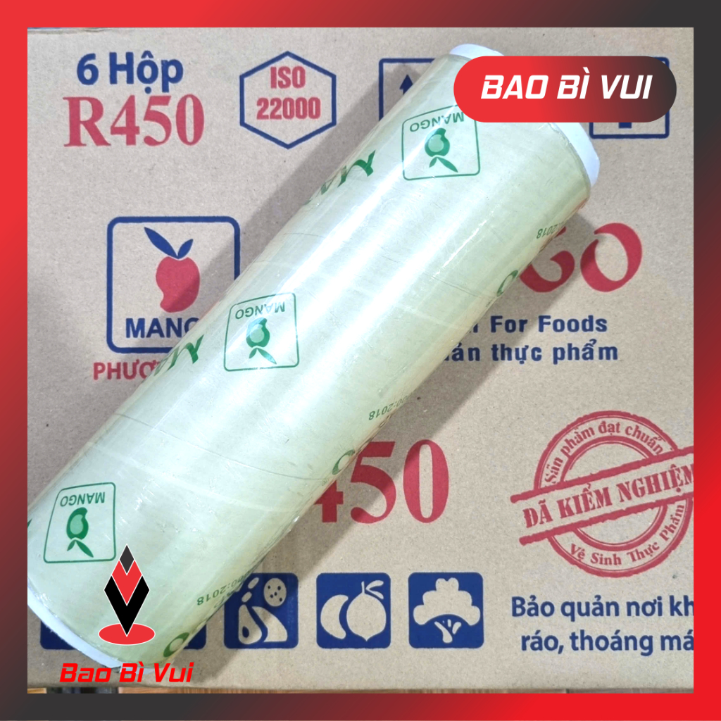 Màng bọc thực phẩm PVC 450 x 30cm - BAO BÌ VUI