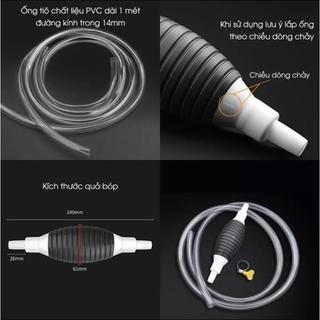 Dụng cụ bóp tay sang chiết chất lỏng đa năng - bơm hút rượu, xăng, dầu tiện lợi #A269