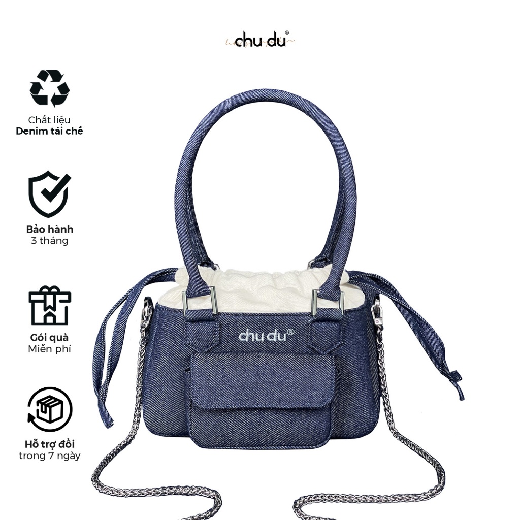 Túi Recycled Flight Denim Thời Trang Nữ Chu Du - Medium