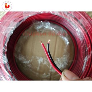 Dây điện đỏ đen lõi đồng mềm 17 sợi nhỏ