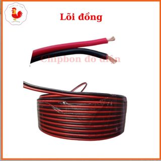 Dây điện đỏ đen lõi đồng mềm 17 sợi nhỏ