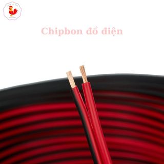 Dây điện đỏ đen lõi đồng mềm 17 sợi nhỏ