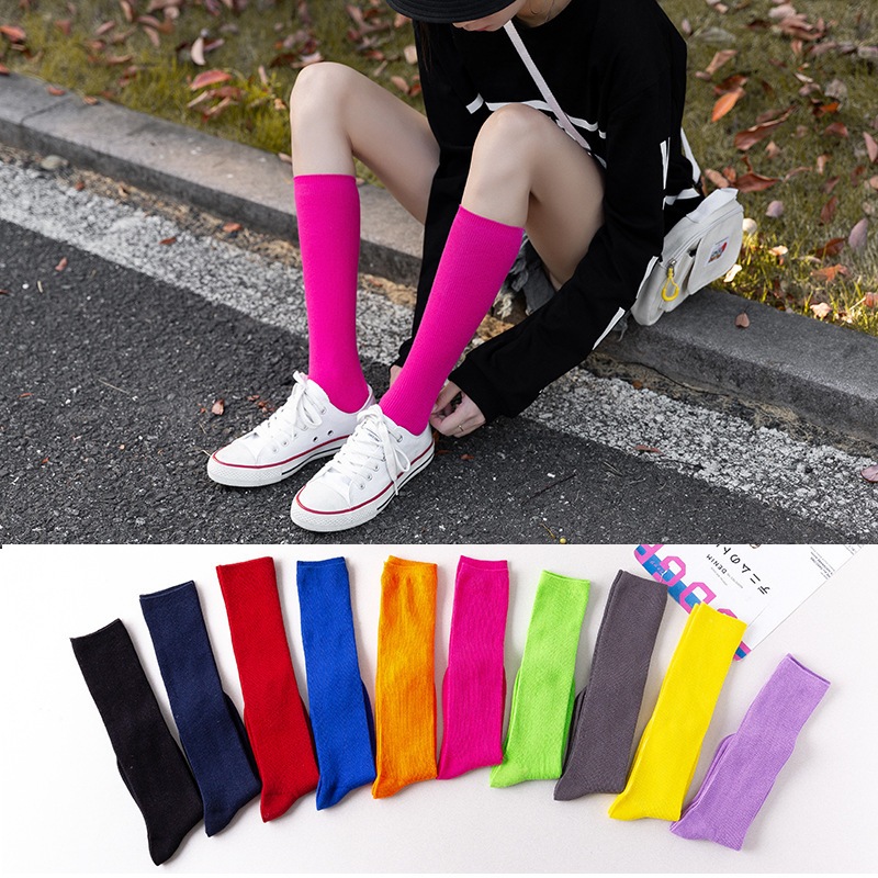 Vớ Tất nữ siêu cao cổ 11 màu phong cách dễ thương và xinh xắn