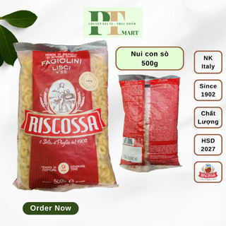 HSD.2027 Nui Nhập Khẩu Ý Riscossa since 1902. Nui sò / Nui gạo / Mì Spaghetti / Nui Ống -->