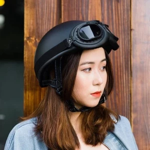 Kính phi công, Kính UV phụ kiện trang trí mũ bảo hiểm nữa đầu 1 phần 2 nón bảo hiểm 3 phần 4