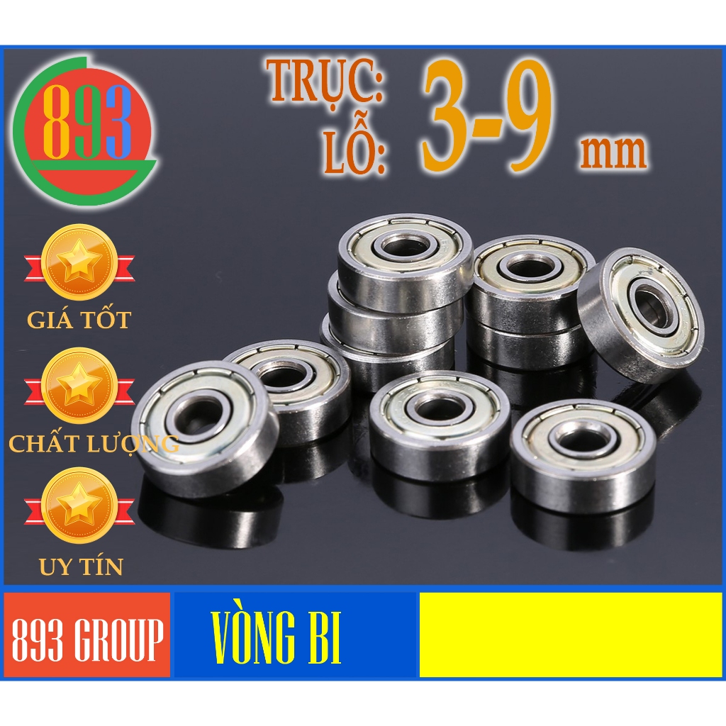 Vòng bi Tốc độ cao Trục 3-9mm cho máy CNC, in 3D Patin Ván trượt bánh ...