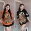 ÁO THUN freesize form rộng dưới 68kg in ( gấu nâu - ecochic) top cổ tròn