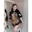 ÁO THUN freesize form rộng dưới 68kg in ( gấu nâu - ecochic) top cổ tròn