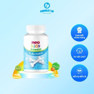 [MUA 1 TẶNG 1 QUÀ] Canxi Vị Sữa Chua Neo Kids Gummies Tăng Chiều Cao Cho Bé (Lọ 60 Viên)