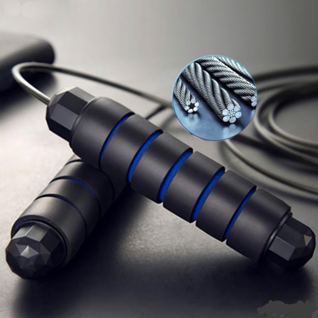 Dây nhảy lõi cáp thép, Chất lượng-Bền-Đẹp-Rẻ vô địch 8sport, có tạ sắt, dây cáp bán lẻ