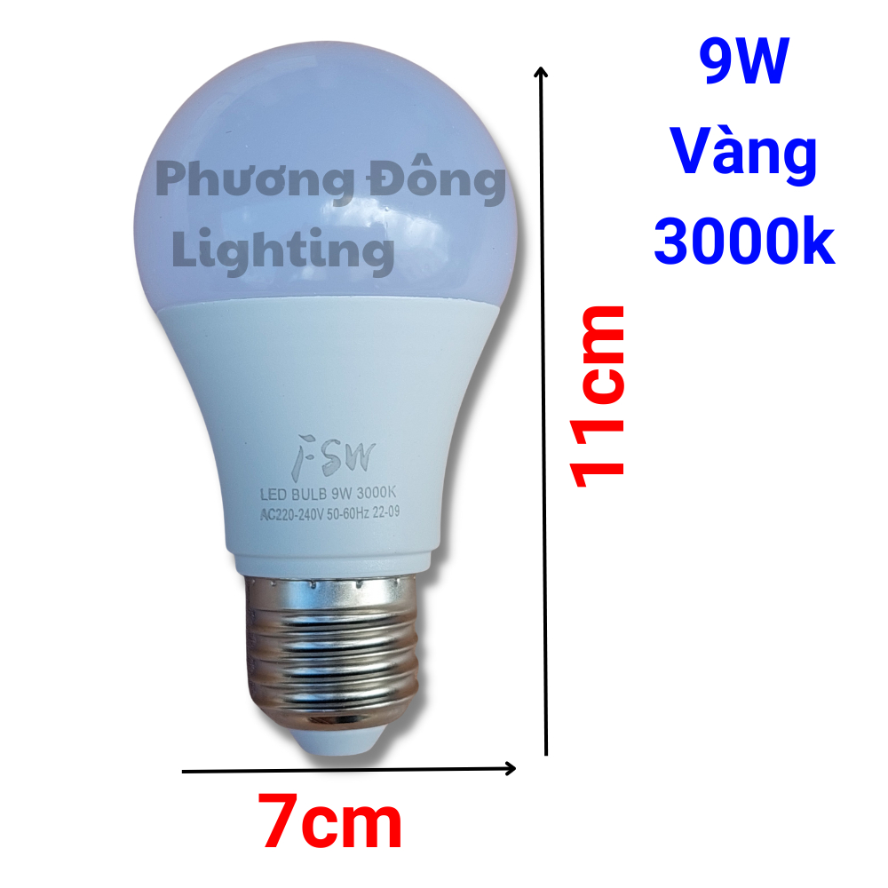Bộ 10 bóng LED BULB Kín Nước Ngoài Trời - Trắng/Vàng - LOẠI TỐT