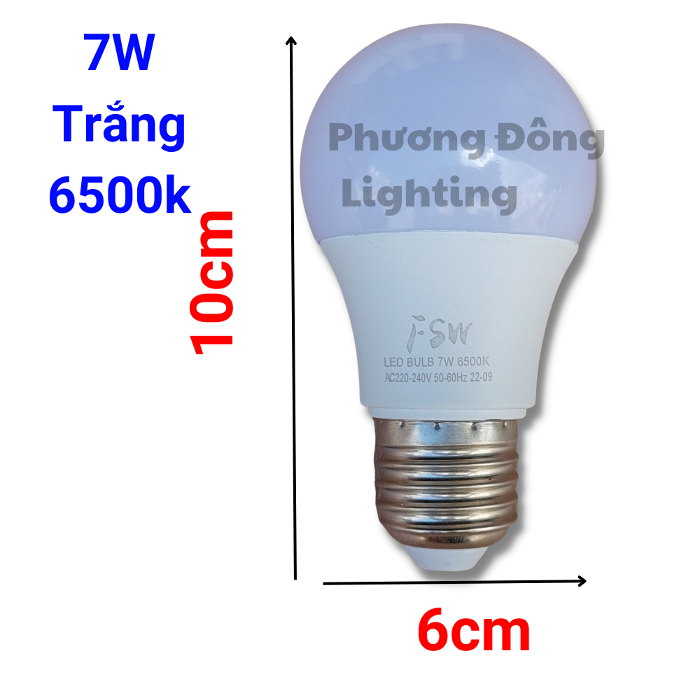 Bộ 10 bóng LED BULB Kín Nước Ngoài Trời - Trắng/Vàng - LOẠI TỐT
