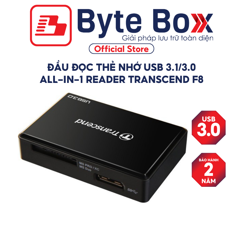 Đầu đọc thẻ nhớ CFast USB 3.0/3.1 Transcend TS-RDF2 - Bảo hành 2 năm ...