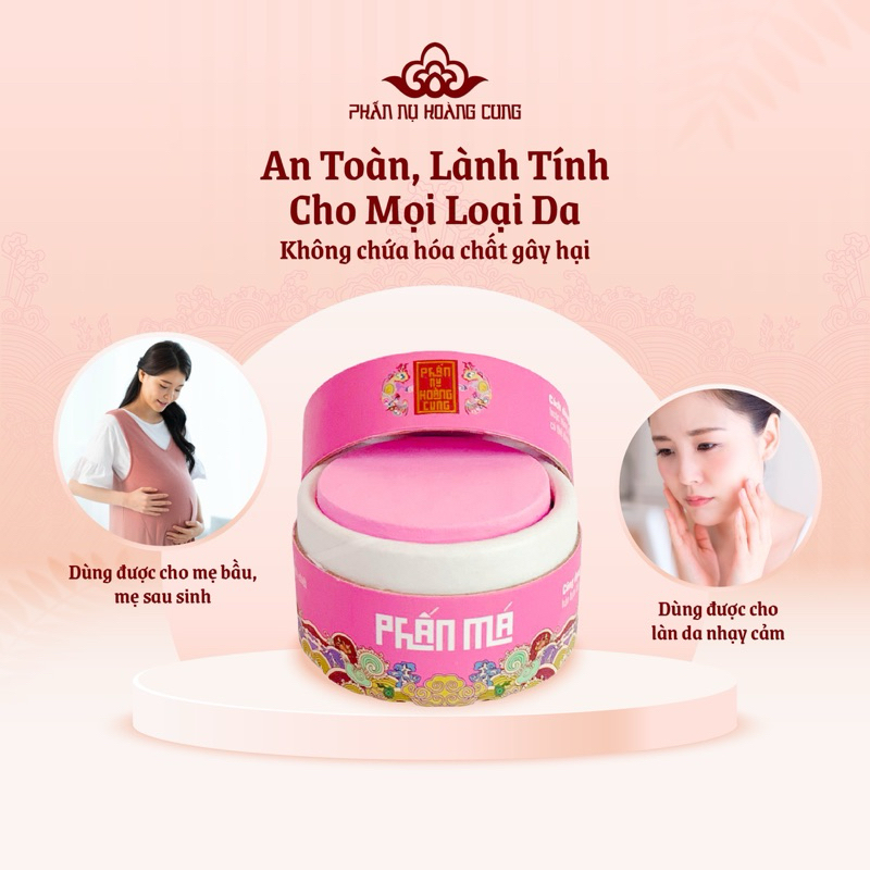 Ảnh Phấn Má Phấn Nụ Hoàng Cung màu hồng/ màu cam 25g 3
